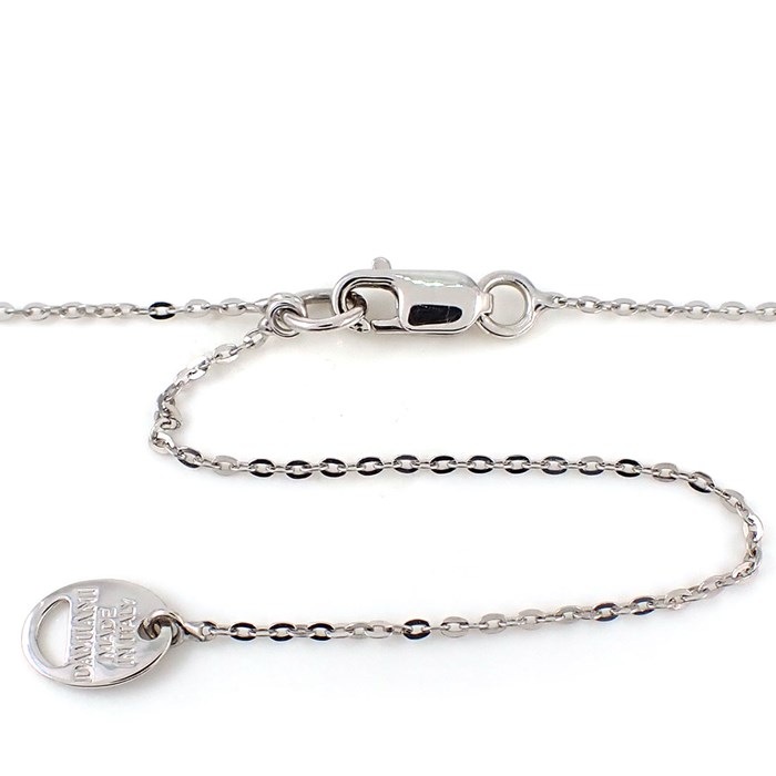 ダミアーニ DAMIANI ネックレス D.ICON ディーアイコン パヴェ ダイヤモンド K18WG ブラック セラミック 黒 【中古】