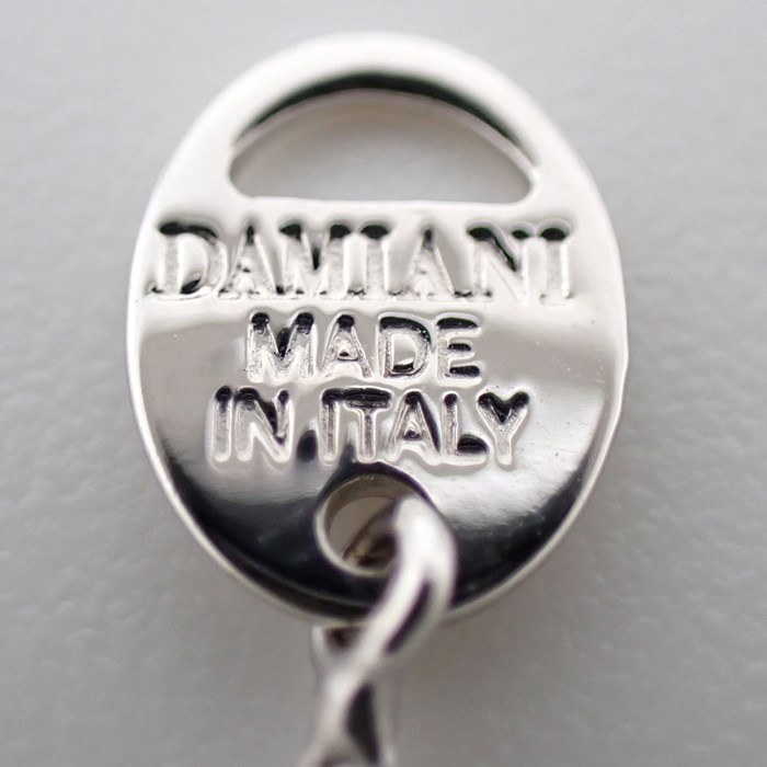 ダミアーニ DAMIANI ネックレス D.ICON ディーアイコン パヴェ ダイヤモンド K18WG ブラック セラミック 黒 【中古】
