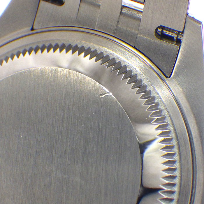 ロレックス Rolex 腕時計 レディ デイトジャスト28 279174 ランダムシリアル ルーレット刻印 サンレイ ダークグレー文字盤 フルーテッドべゼル 夜光インデックス デイト K18WG SS 自動巻き 【中古】
