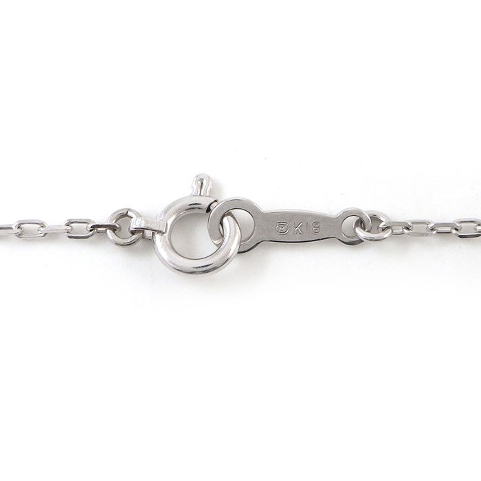 ミキモト MIKIMOTO ネックレス Yシェイプ 4ポイント パール 4.0-5.5mm珠 K18WG 【中古】