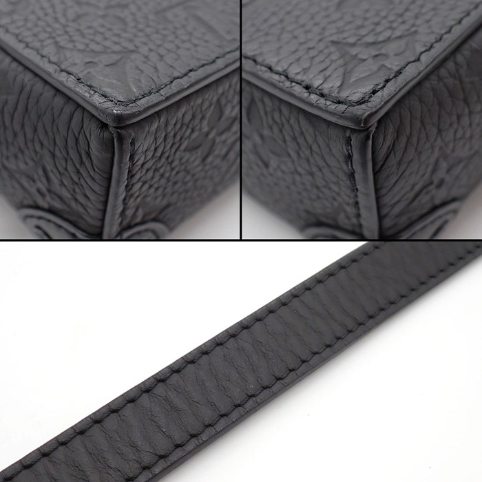 ルイ・ヴィトン LOUIS VUITTON ショルダーバッグ スティーマー ウェアラブル ウォレット M81746 ブラック モノグラムトリヨン 【中古】
