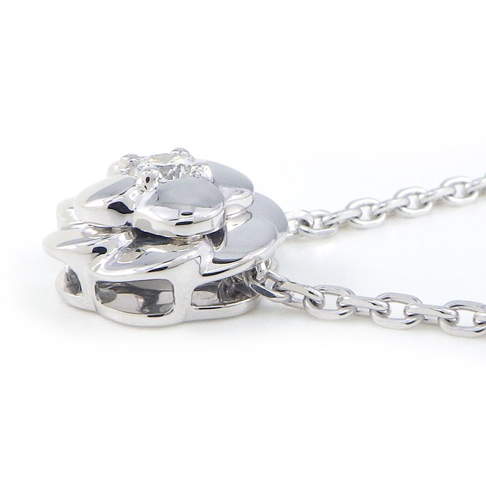 シャネル CHANEL ネックレス カメリア 1ポイント ダイヤモンド K18WG 【中古】
