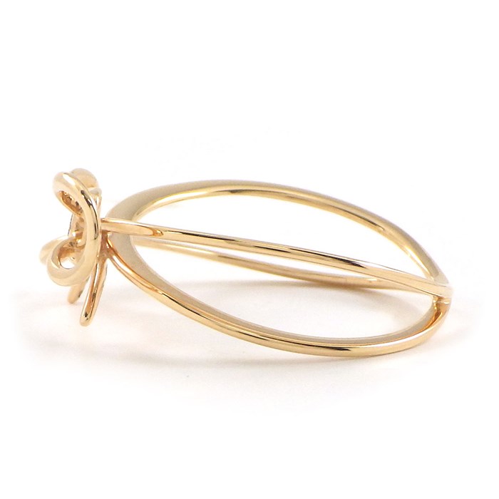 サルヴァトーレ・フェラガモ Salvatore Ferragamo リング リボン K18PG 17.5号 / #58 【中古】