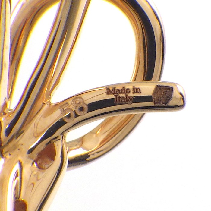 サルヴァトーレ・フェラガモ Salvatore Ferragamo リング リボン K18PG 17.5号 / #58 【中古】