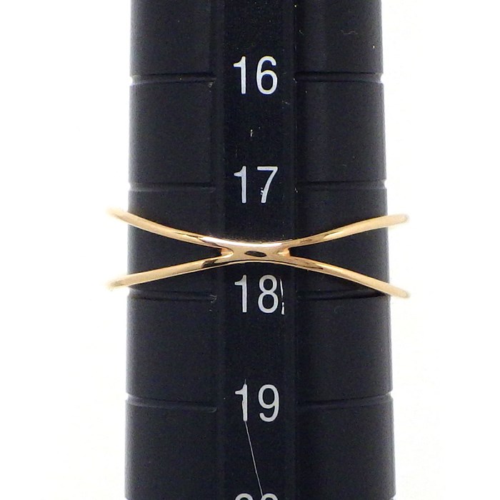 サルヴァトーレ・フェラガモ Salvatore Ferragamo リング リボン K18PG 17.5号 / #58 【中古】