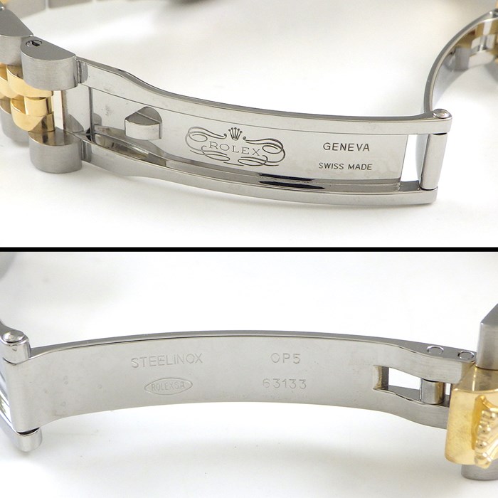 ロレックス Rolex 腕時計 デイトジャスト 26 179173G Z番 2006年製 ルーレット刻印 10ポイント ダイヤインデックス ブラック コンピューター文字盤 彫コン フルーテッドベゼル ジュビリーブレス K18YG SS 自動巻き 【中古】