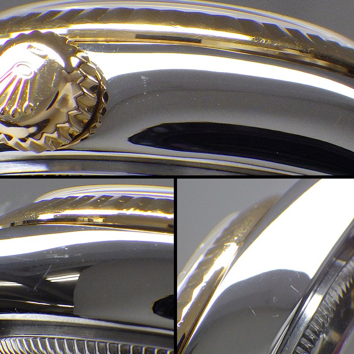 ロレックス Rolex 腕時計 デイトジャスト 26 179173G Z番 2006年製 ルーレット刻印 10ポイント ダイヤインデックス ブラック コンピューター文字盤 彫コン フルーテッドベゼル ジュビリーブレス K18YG SS 自動巻き 【中古】