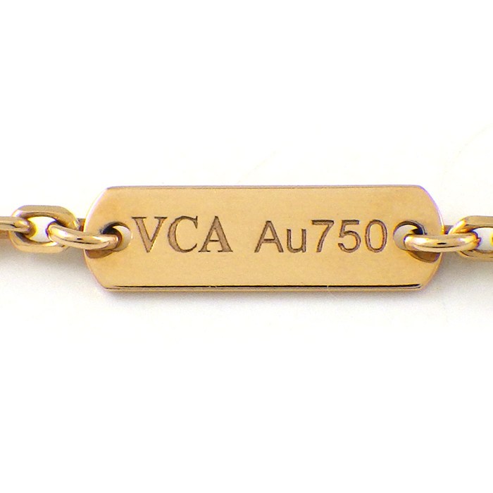 ヴァンクリーフ＆アーペル Van Cleef & Arpels ネックレス ヴィンテージアルハンブラ VCARP4KK00 グレー シェル K18PG 【中古】