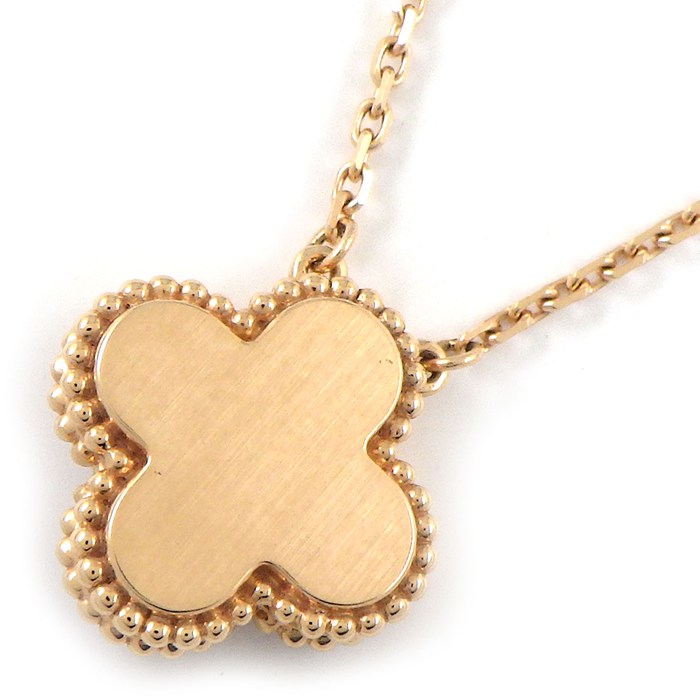 ヴァンクリーフ＆アーペル Van Cleef & Arpels ネックレス ヴィンテージアルハンブラ VCARPM0P00 2025年ホリデー限定 1ポイント ダイヤモンド ピンク シェル K18PG 【箱・保付き】