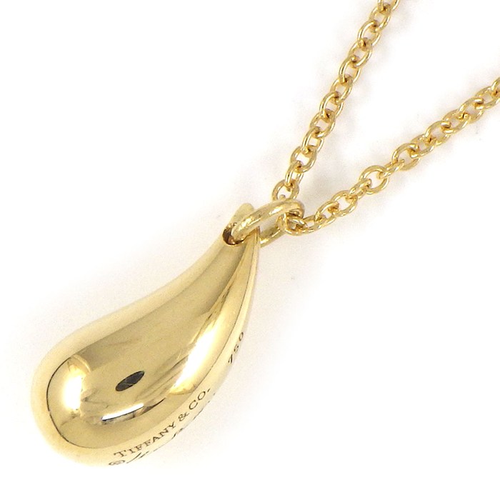  ティファニー Tiffany & Co. ネックレス ティアドロップ K18YG 【中古】