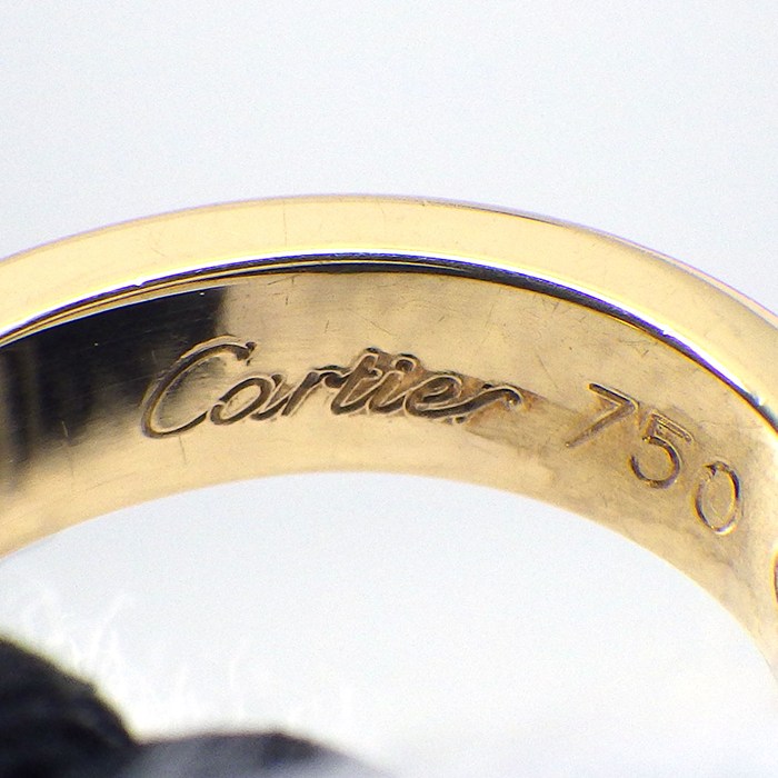 カルティエ Cartier ブレスレット ラブブレス 1ポイント ダイヤモンド K18YG ブラック コットンコード 【中古】