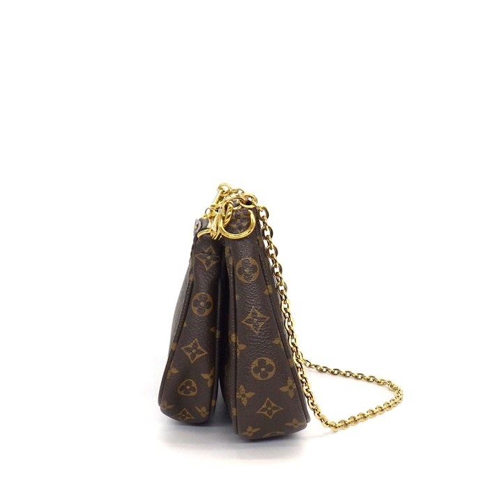 ルイ・ヴィトン LOUIS VUITTON ショルダーバッグ ミュルティポシェットアクセソワール M44813 カーキ モノグラム レザー 【中古】
