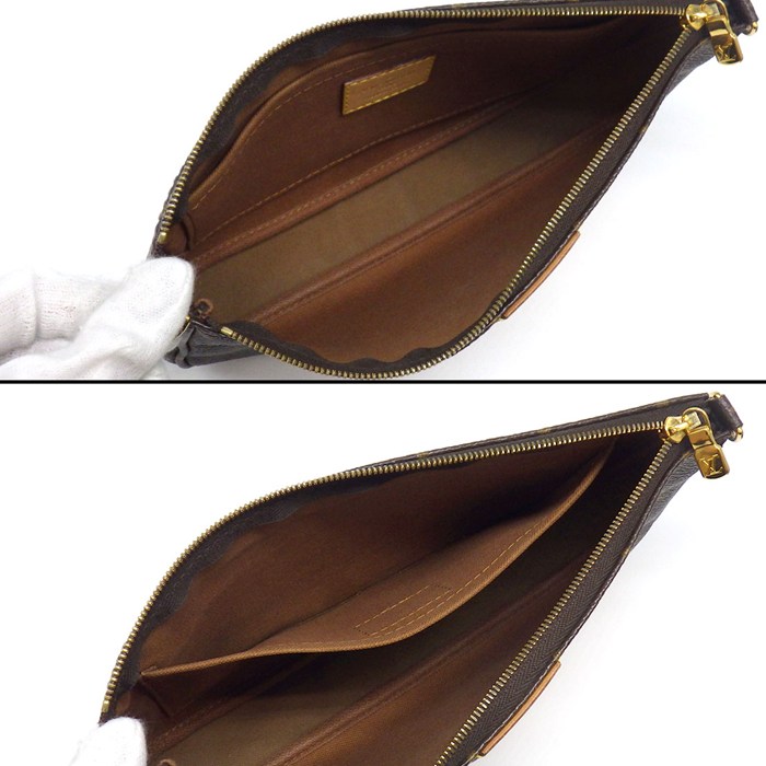 ルイ・ヴィトン LOUIS VUITTON ショルダーバッグ ミュルティポシェットアクセソワール M44813 カーキ モノグラム レザー 【中古】