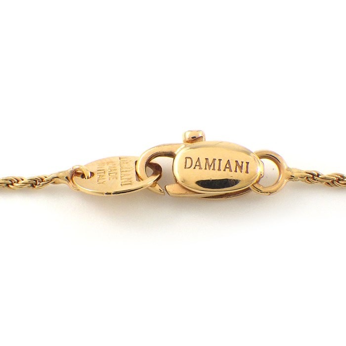 ダミアーニ DAMIANI ネックレス エデン 20073054 蛇 スネーク 2ポイント ダイヤモンド K18PG ブラック セラミック 黒 【中古】