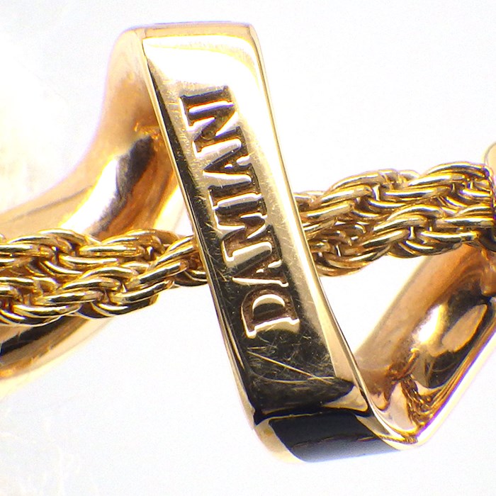 ダミアーニ DAMIANI ネックレス エデン 20073054 蛇 スネーク 2ポイント ダイヤモンド K18PG ブラック セラミック 黒 【中古】