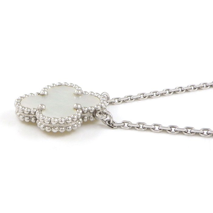 ヴァンクリーフ＆アーペル Van Cleef & Arpels ネックレス ヴィンテージアルハンブラ VCARF48700 ホワイト シェル K18WG 【中古】