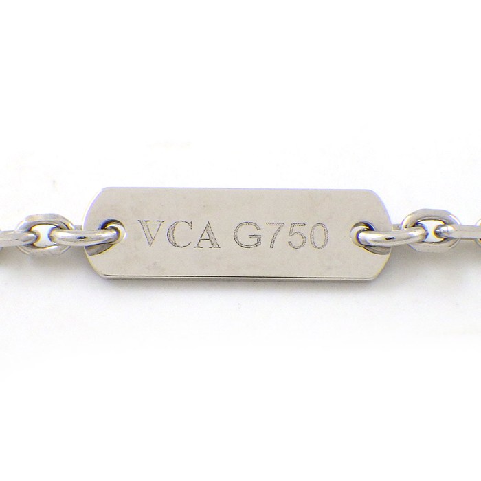 ヴァンクリーフ＆アーペル Van Cleef & Arpels ネックレス ヴィンテージアルハンブラ VCARF48700 ホワイト シェル K18WG 【中古】