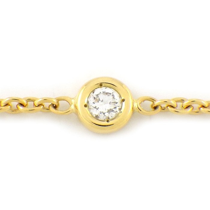 クリスチャンディオール Christian Dior ブレスレット ミミウィ MIM95003 1ポイント ダイヤモンド K18YG 【中古】