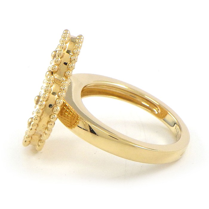 ヴァンクリーフ＆アーペル Van Cleef & Arpels リング マジックアルハンブラ VCARF78953 ホワイト シェル K18YG 13号 / #53 【中古】