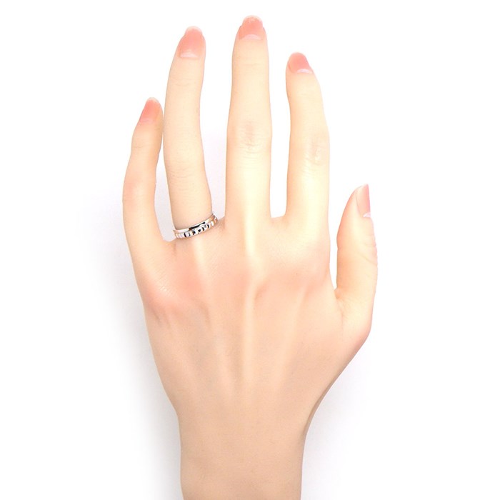ブシュロン BOUCHERON リング キャトル ラディアント ハーフ JAL00250 K18WG 9号 / #49 【中古】