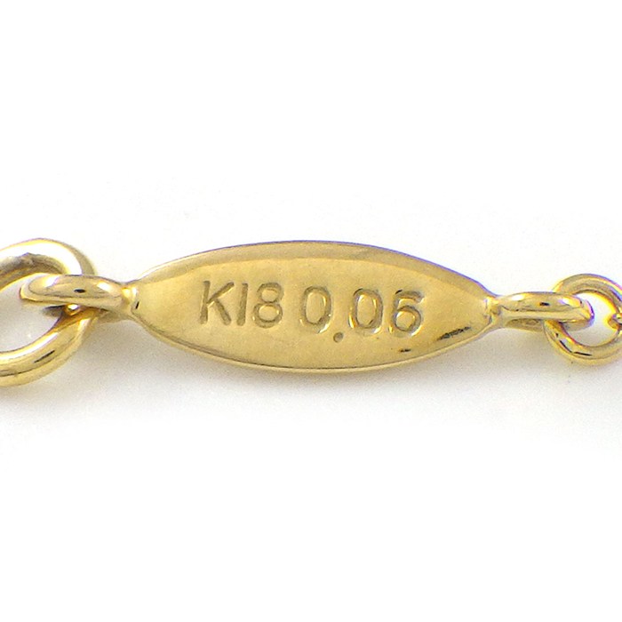 アーカー AHKAH ネックレス バタフライ VC0163010100 パヴェ ダイヤモンド 計0.06ct K18YG 【中古】