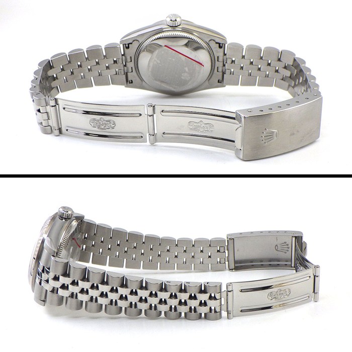 ロレックス Rolex 腕時計 デイトジャスト 78274NR Y番 2002年 ローマンインデックス ピンク マザーオブパール文字盤 フルーテッドベゼル ジュビリーブレス K18WG SS 自動巻き 【中古】