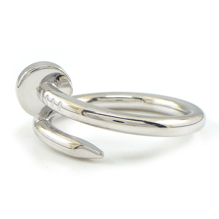  カルティエ Cartier リング ジュストアンクル クラシック B4099255 釘モチーフ K18WG 15号 / #55 【箱・保付き】 【中古】