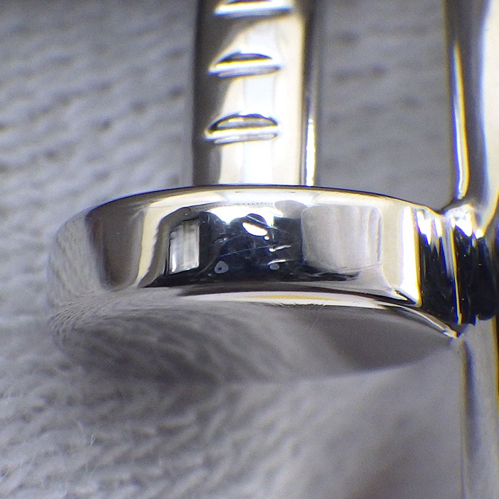  カルティエ Cartier リング ジュストアンクル クラシック B4099255 釘モチーフ K18WG 15号 / #55 【箱・保付き】 【中古】