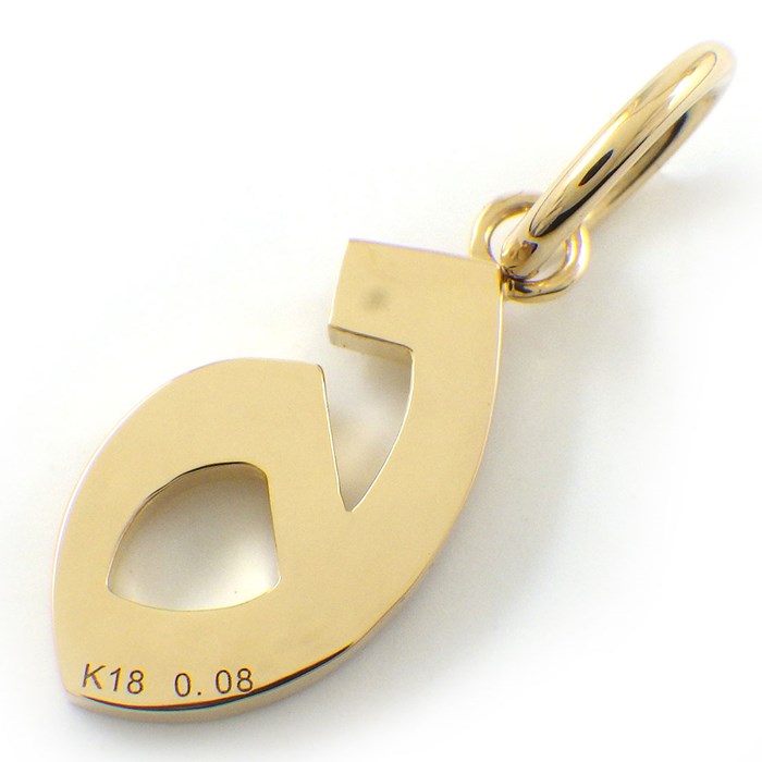 【ダイヤモンド】 ペンダントトップ 数字 モチーフ ナンバー 6 ダイヤモンド 計0.08ct K18YG