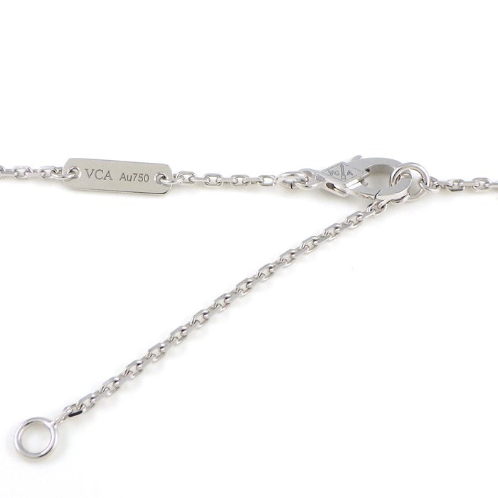 ヴァンクリーフ＆アーペル Van Cleef & Arpels ネックレス ロータス ミニモデル VCARP0ZW00 26ポイント ダイヤモンド 0.15ct K18WG 【中古】