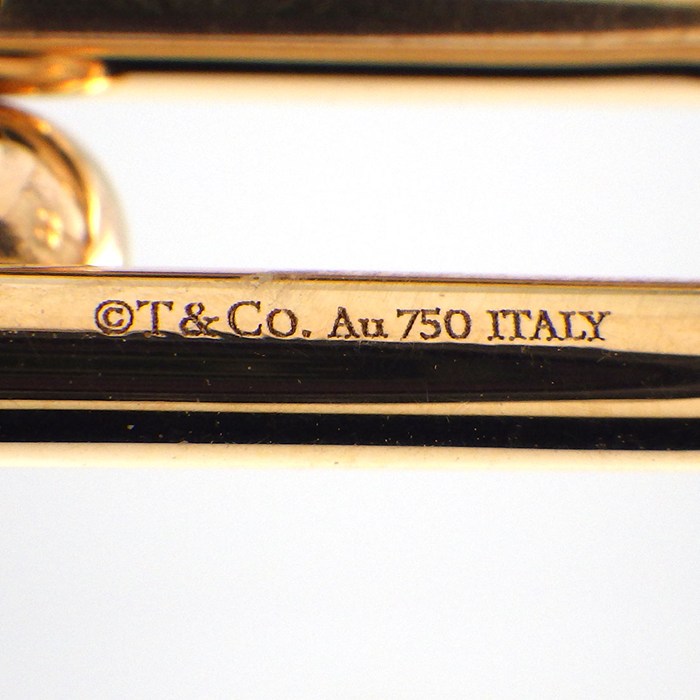 ティファニー Tiffany & Co. ピアス ハードウェア ダブルロング K18PG 【中古】