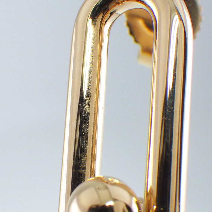 ティファニー Tiffany & Co. ピアス ハードウェア ダブルロング K18PG 【中古】