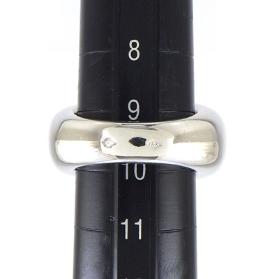クリスチャンディオール Christian Dior リング ロゴ スクエア バフトップカット シトリン K18WG 9.5号 / #50 【中古】