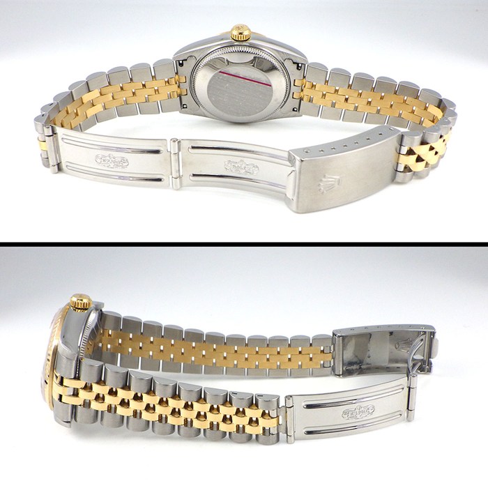 ロレックス Rolex 腕時計 デイトジャスト 68273 S番 1993年製 ローマンインデックス フルーテッドベゼル ジュビリーブレス 夜光インデックス 夜光針 ホワイト文字盤 K18YG SS 自動巻き 【中古】