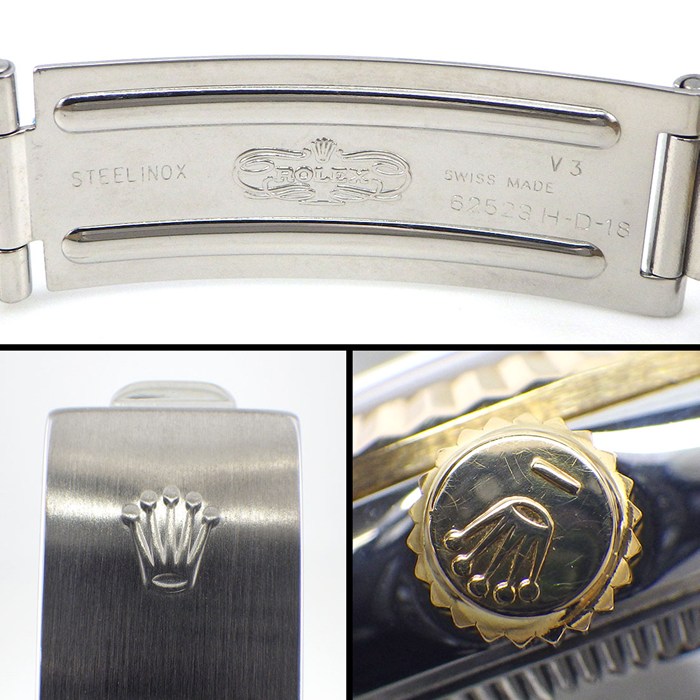 ロレックス Rolex 腕時計 デイトジャスト 68273 S番 1993年製 ローマンインデックス フルーテッドベゼル ジュビリーブレス 夜光インデックス 夜光針 ホワイト文字盤 K18YG SS 自動巻き 【中古】
