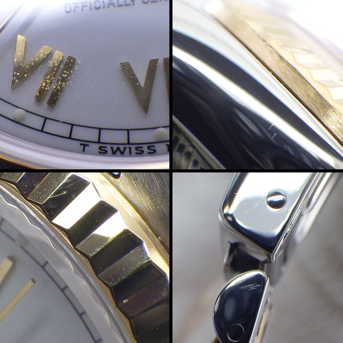 ロレックス Rolex 腕時計 デイトジャスト 68273 S番 1993年製 ローマンインデックス フルーテッドベゼル ジュビリーブレス 夜光インデックス 夜光針 ホワイト文字盤 K18YG SS 自動巻き 【中古】