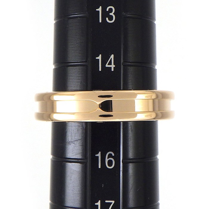 ブルガリ BVLGARI リング B-zero1 ビーゼロワン XS 335996 1バンド ロゴ K18PG 15号 / #55 【中古】