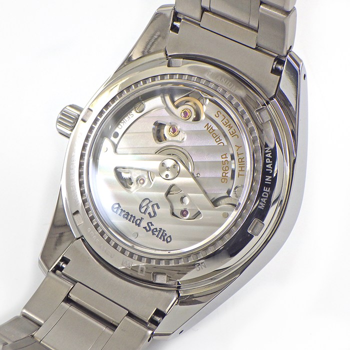 グランドセイコー Grand Seiko 腕時計 ヘリテージコレクション SBGA211/9R65-0AE0 デイト 裏スケ パワーリザーブ表示 雪白 ホワイト文字盤 チタン スプリングドライブ 【中古】
