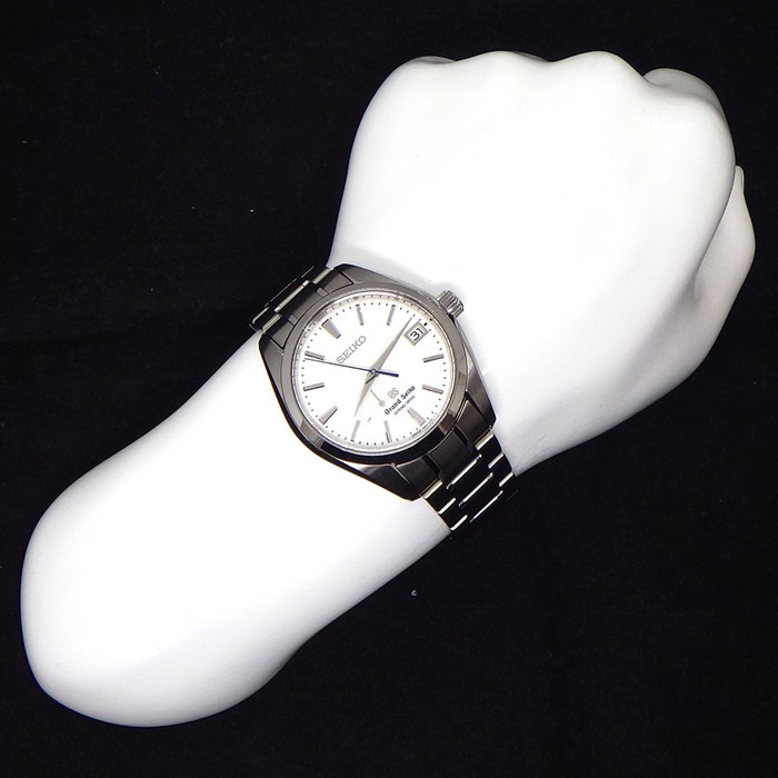 グランドセイコー Grand Seiko 腕時計 ヘリテージコレクション SBGA211/9R65-0AE0 デイト 裏スケ パワーリザーブ表示 雪白 ホワイト文字盤 チタン スプリングドライブ 【中古】