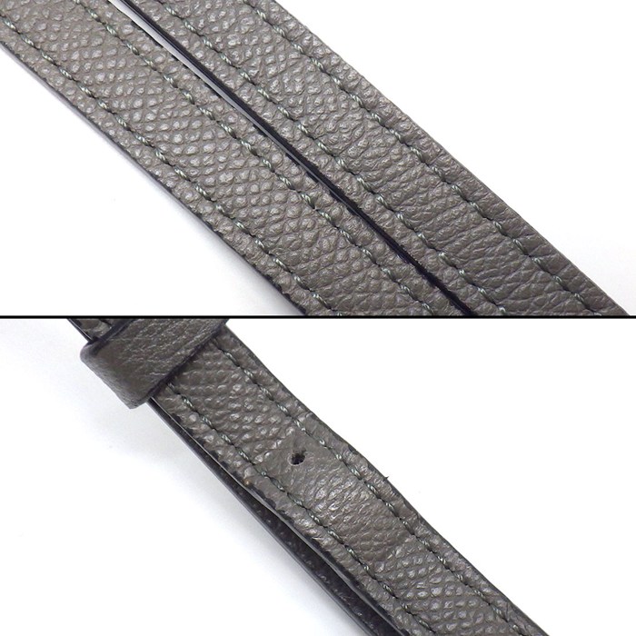 セリーヌ CELINE ハンドバッグ/ショルダーバッグ ベルトバッグ ナノ 189003ZVA.10DC グレー カーフスキン ゴールド金具 【中古】