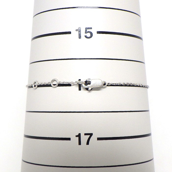 フレッド FRED ブレスレット フォース10 スモール パヴェ 14ポイント ダイヤモンド 計0.06ct K18WG 【中古】