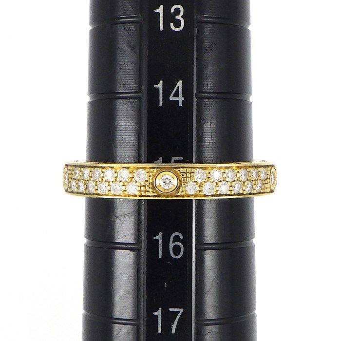 ダミアーニ DAMIANI リング D.SIDE ディ・サイド 20086866_c 20087301 マリッジ バンド パヴェ フルエタニティ ダイヤモンド 0.64ct K18YG 15号 【中古】