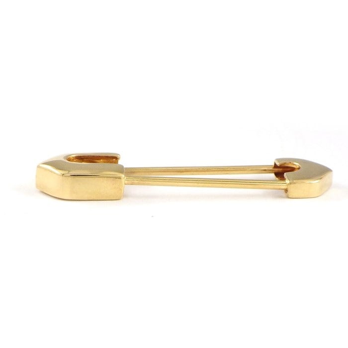カルティエ Cartier ブローチ アントルラセ C2 2C ピンブローチ 安全ピン K18YG 【中古】