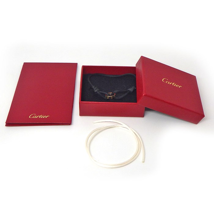 カルティエ Cartier ブレスレット ラブブレス K18YG ブラック コットンコード 【箱・保付き】 【中古】