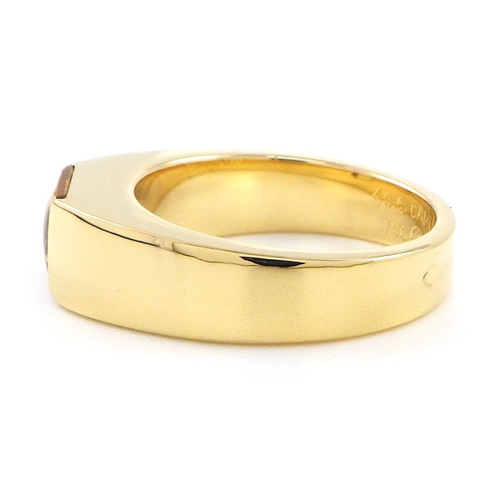 カルティエ Cartier リング タンク SM スクエアカット シトリン