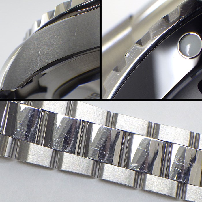 ブライトリング Breitling 腕時計 スーパーオーシャン オートマチック 44 A17376211L2A1 夜光針/インデックス 回転式ベゼル ホワイト&ターコイズブルー文字盤 メタルブレス SS 自動巻き 【箱・保付き】 【中古】