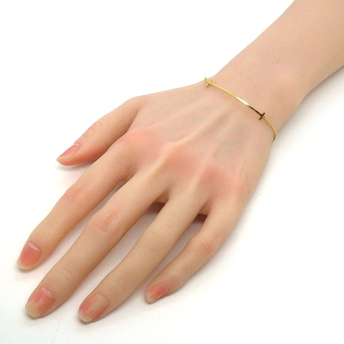 ティファニー Tiffany & Co. ブレスレット Tスマイル 60150763 K18YG / #M 【中古】