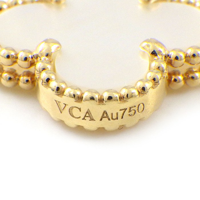 ヴァンクリーフ&アーペル Van Cleef & Arpels ブレスレット ヴィンテージアルハンブラ 5モチーフ VCARA41800 ホワイト シェル K18YG 【中古】