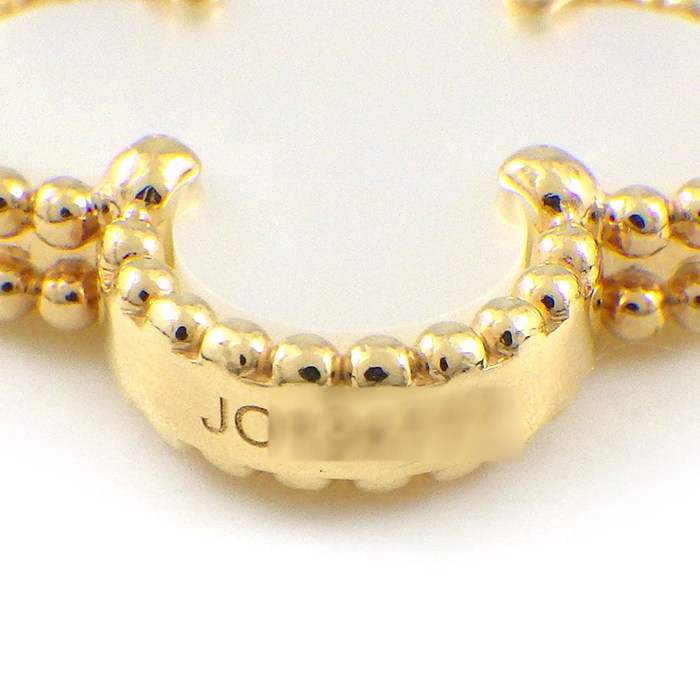 ヴァンクリーフ&アーペル Van Cleef & Arpels ブレスレット ヴィンテージアルハンブラ 5モチーフ VCARA41800 ホワイト シェル K18YG 【中古】