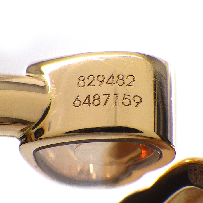 ショパール Chopard リング ハッピー ハート 829482-5300 ムービング ホワイト シェル 1ポイント ダイヤモンド 0.05ct K18PG 10号 【中古】